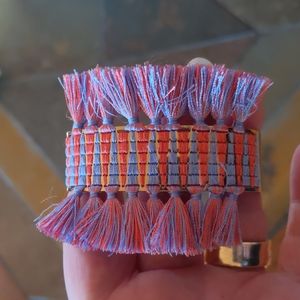 Stella & Dot Tassel Cuff Bracelet